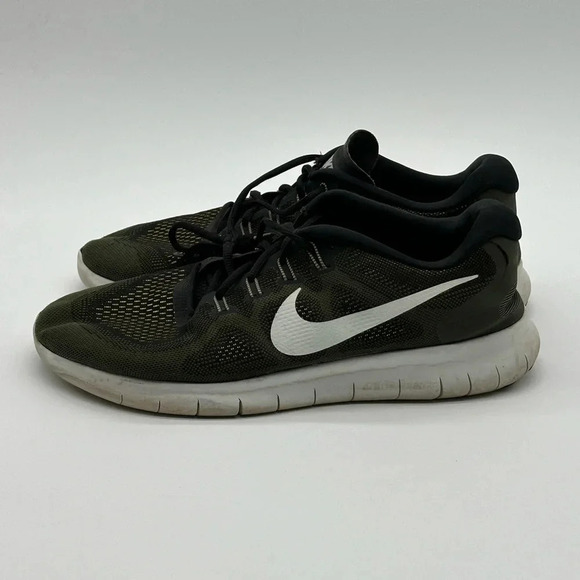 Nike Men\'s Free RN 2018 Black Off White Cargo Khaki 880839-008 - Size 14 - RARE! main image 6